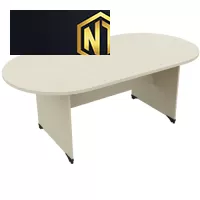 Bàn họp gỗ Melamine mặt hình Oval  ATH1810OV - ATH2010OV - ATH2412OV